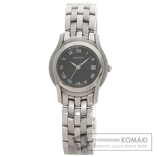 GUCCI Round face Watches 5500L Stainless Steel/Stainless Steel Ladies