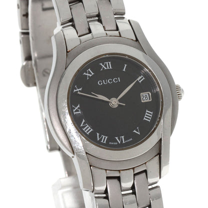 GUCCI Round face Watches 5500L Stainless Steel/Stainless Steel Ladies