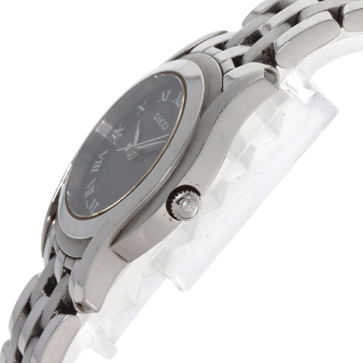 GUCCI Round face Watches 5500L Stainless Steel/Stainless Steel Ladies
