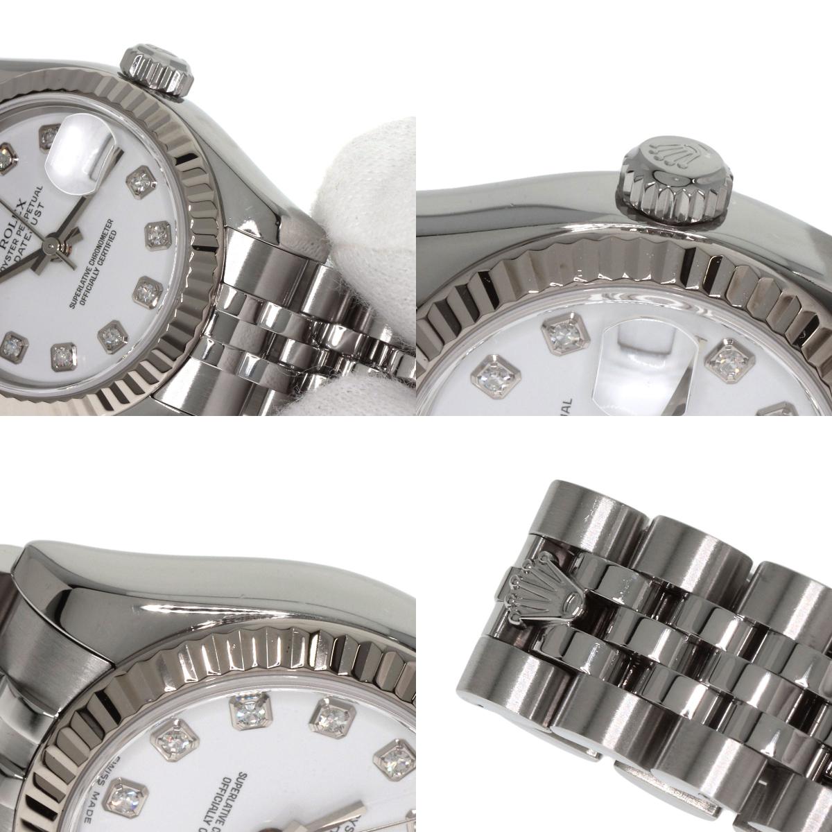 ROLEX DATEJUST 10P Diamond Watches 179174G Stainless Steel/Stainless Steel Ladies