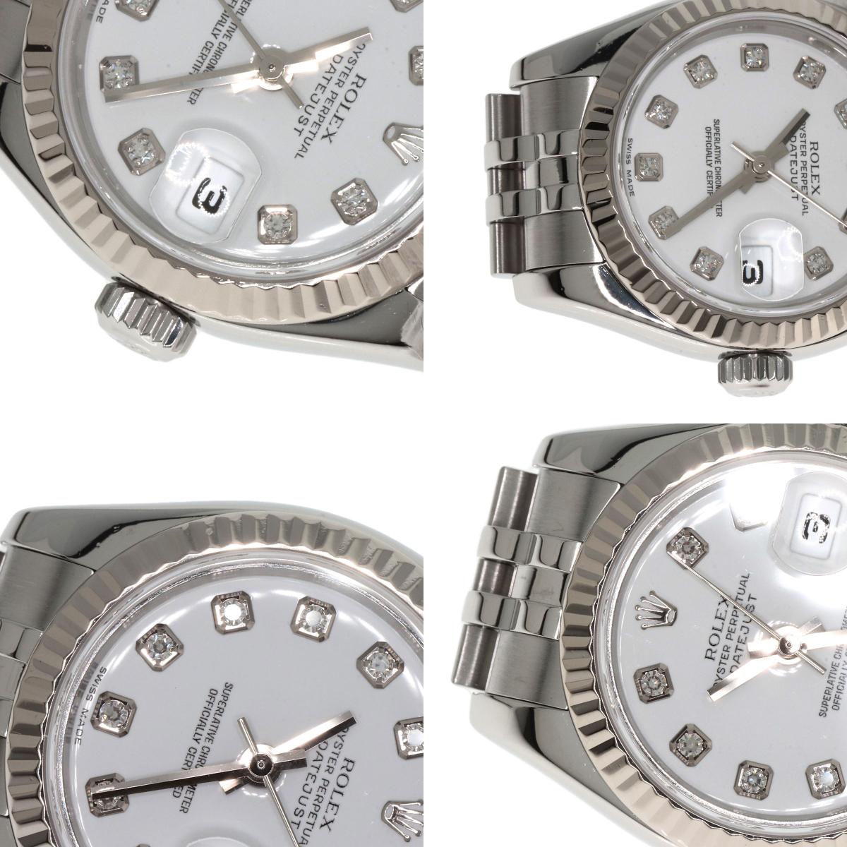 ROLEX DATEJUST 10P Diamond Watches 179174G Stainless Steel/Stainless Steel Ladies