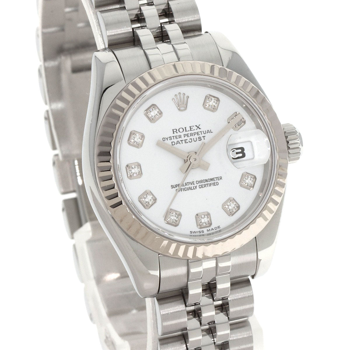 ROLEX DATEJUST 10P Diamond Watches 179174G Stainless Steel/Stainless Steel Ladies