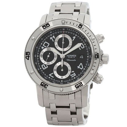 HERMES Clipper Mechanical Diver Chronograph Watches CP2.910 Stainless Steel/Stainless Steel mens