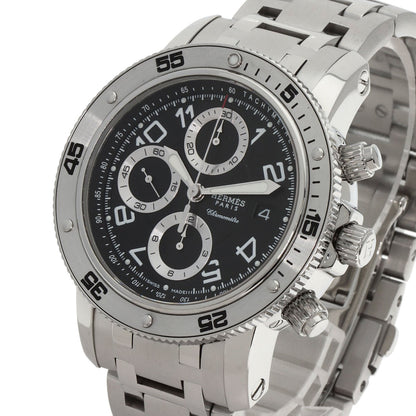 HERMES Clipper Mechanical Diver Chronograph Watches CP2.910 Stainless Steel/Stainless Steel mens