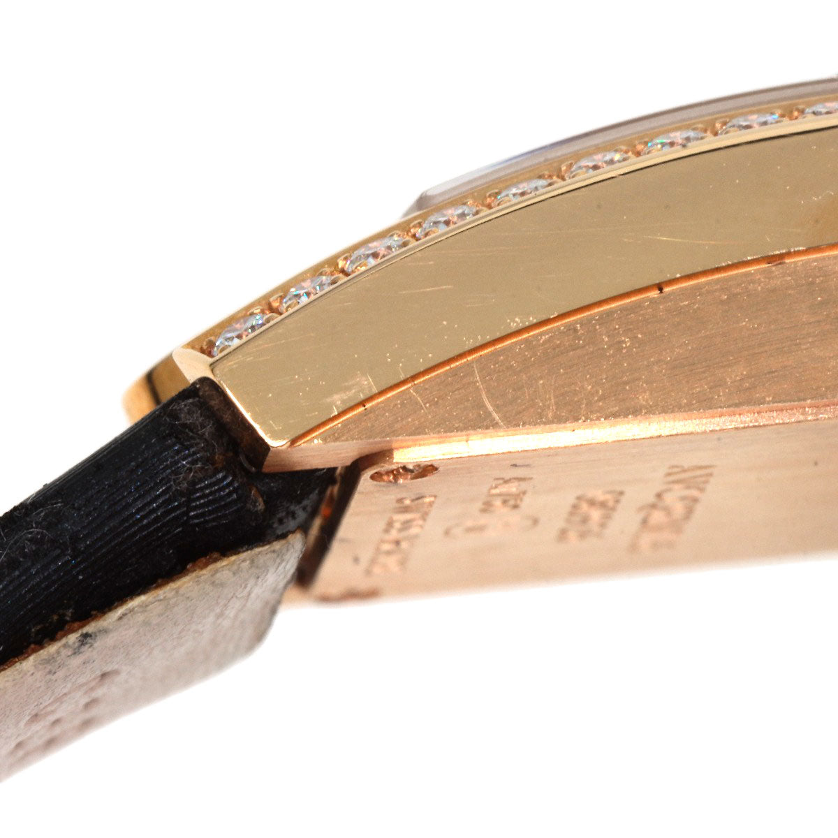 HARRY WINSTON Avenue C Mini Watches AVCQHM16 K18 Pink Gold/Satin Ladies