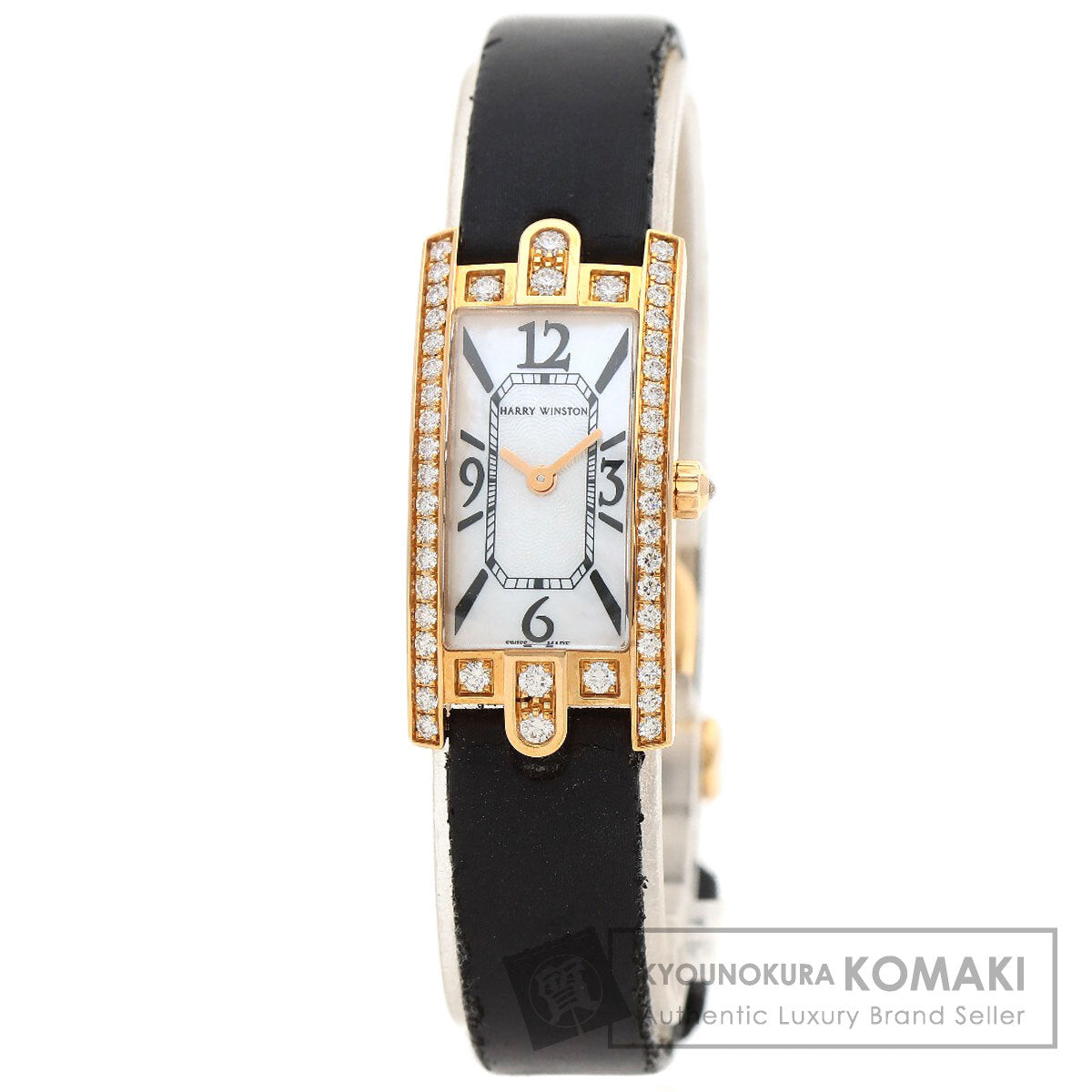 HARRY WINSTON Avenue C Mini Watches AVCQHM16 K18 Pink Gold/Satin Ladies