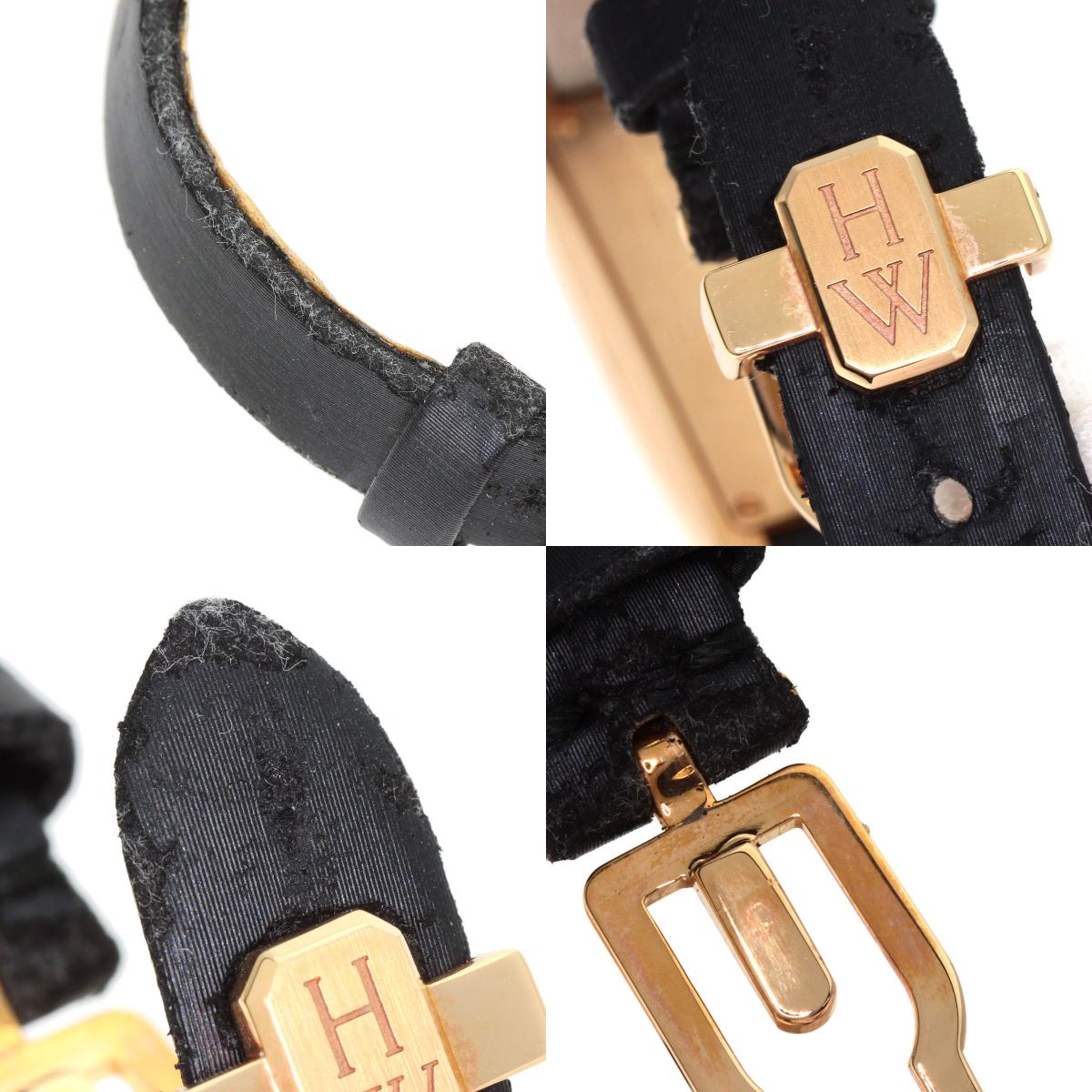 HARRY WINSTON Avenue C Mini Watches AVCQHM16 K18 Pink Gold/Satin Ladies