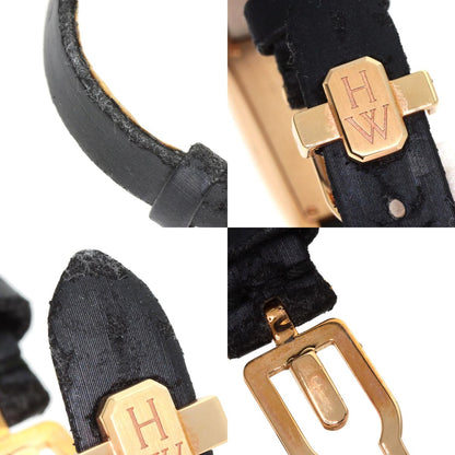 HARRY WINSTON Avenue C Mini Watches AVCQHM16 K18 Pink Gold/Satin Ladies