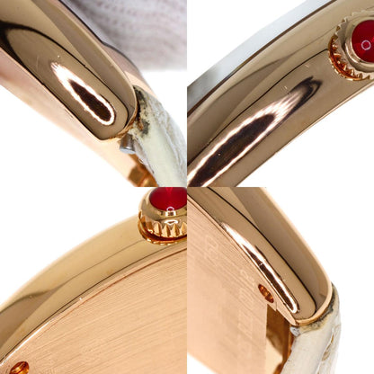 FRANCK MULLER TONNEAU CURVEX Relief Diamond Watches 1752QZRELCD1R K18 Pink Gold/Leather Ladies