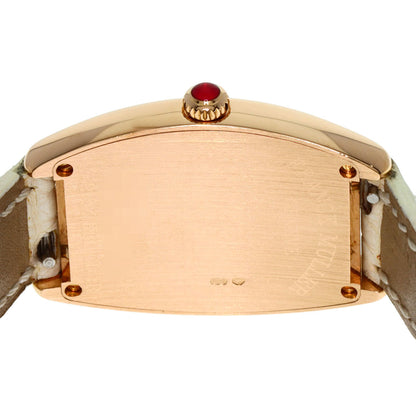 FRANCK MULLER TONNEAU CURVEX Relief Diamond Watches 1752QZRELCD1R K18 Pink Gold/Leather Ladies