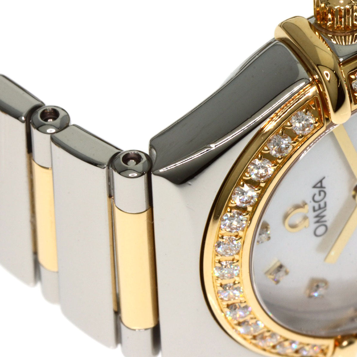 OMEGA Constellation Mini Bezel Diamond Watches 1376.75 Stainless Steel/SSxK18YG Ladies