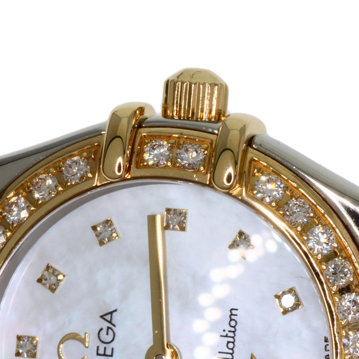 OMEGA Constellation Mini Bezel Diamond Watches 1376.75 Stainless Steel/SSxK18YG Ladies