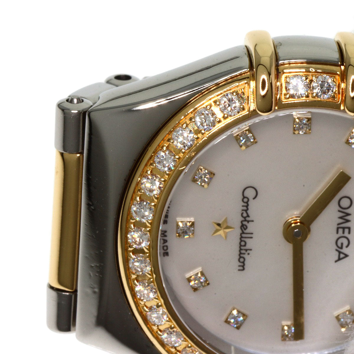 OMEGA Constellation Mini Bezel Diamond Watches 1376.75 Stainless Steel/SSxK18YG Ladies