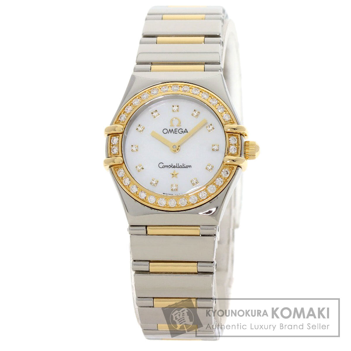 OMEGA Constellation Mini Bezel Diamond Watches 1376.75 Stainless Steel/SSxK18YG Ladies
