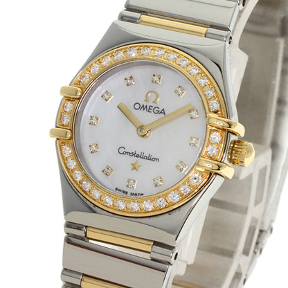 OMEGA Constellation Mini Bezel Diamond Watches 1376.75 Stainless Steel/SSxK18YG Ladies