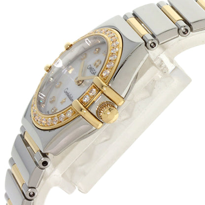 OMEGA Constellation Mini Bezel Diamond Watches 1376.75 Stainless Steel/SSxK18YG Ladies