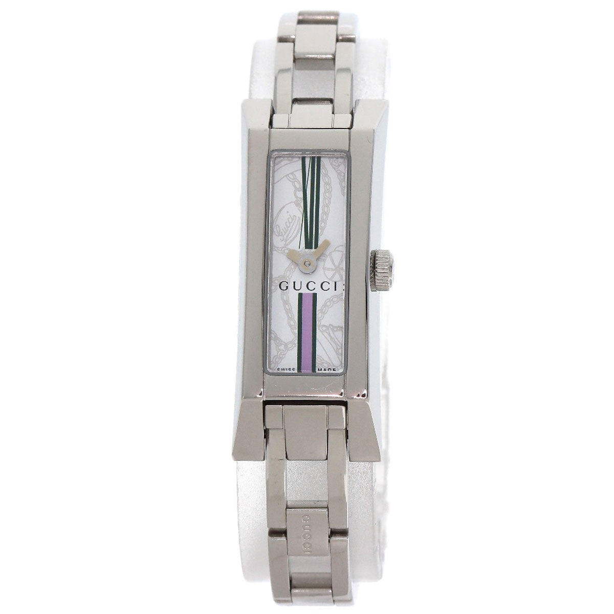 GUCCI Square face Watches 110 Stainless Steel/Stainless Steel Ladies