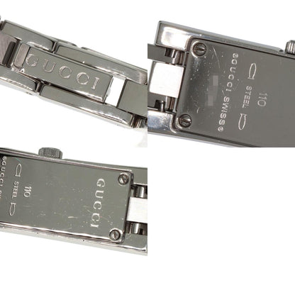 GUCCI Square face Watches 110 Stainless Steel/Stainless Steel Ladies