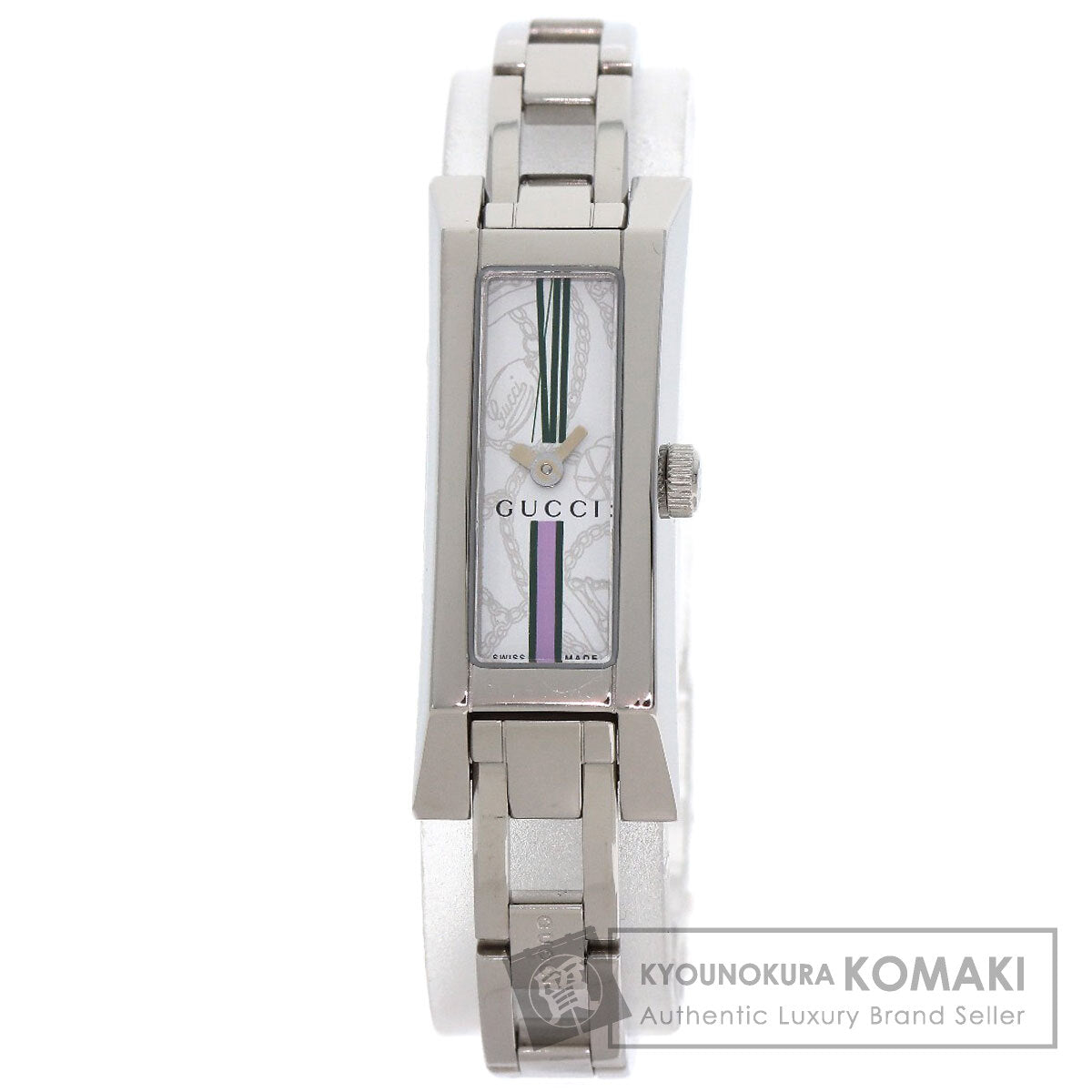 GUCCI Square face Watches 110 Stainless Steel/Stainless Steel Ladies