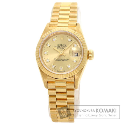 ROLEX DATEJUST 10P Diamond Watches 69178G K18 Yellow Gold/18K Yellow Gold Ladies