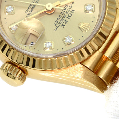 ROLEX DATEJUST 10P Diamond Watches 69178G K18 Yellow Gold/18K Yellow Gold Ladies