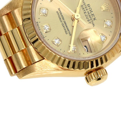 ROLEX DATEJUST 10P Diamond Watches 69178G K18 Yellow Gold/18K Yellow Gold Ladies