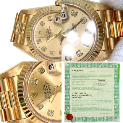 ROLEX DATEJUST 10P Diamond Watches 69178G K18 Yellow Gold/18K Yellow Gold Ladies