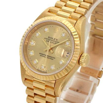 ROLEX DATEJUST 10P Diamond Watches 69178G K18 Yellow Gold/18K Yellow Gold Ladies