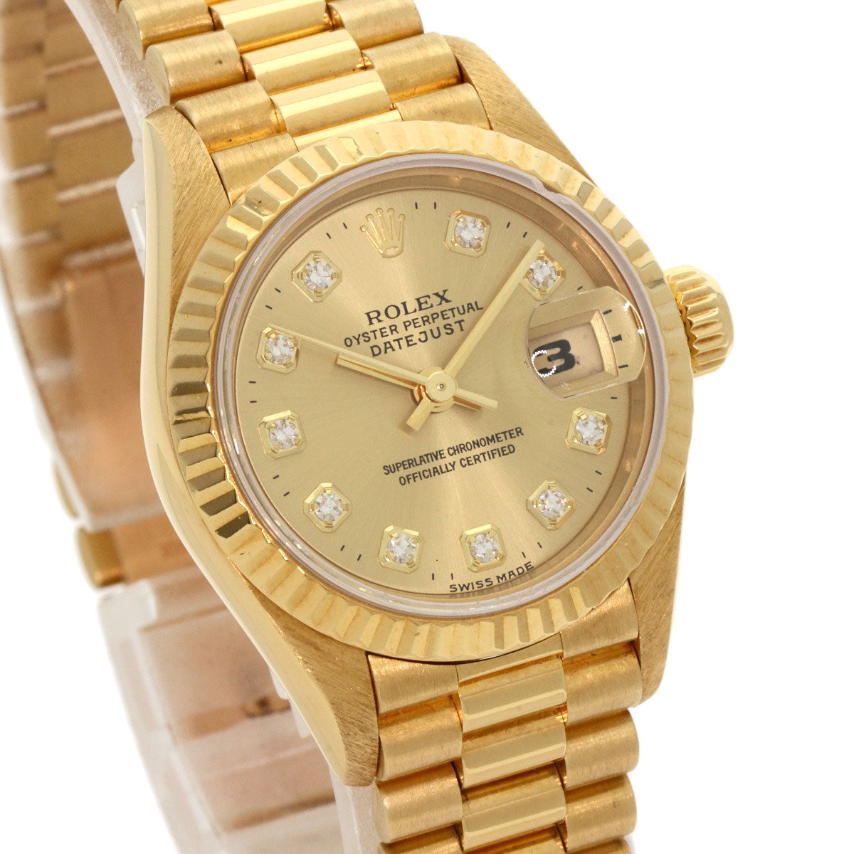 ROLEX DATEJUST 10P Diamond Watches 69178G K18 Yellow Gold/18K Yellow Gold Ladies