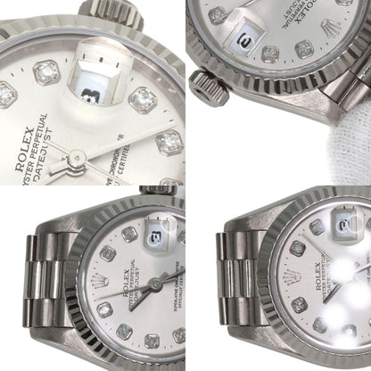 ROLEX DATEJUST 10P Diamond Watches 79179G K18 White Gold/K18 White Gold Ladies