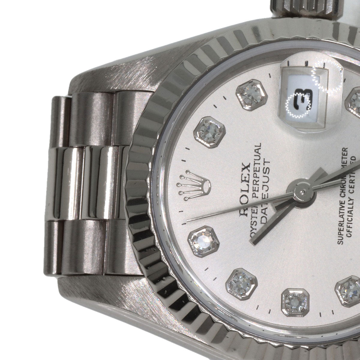 ROLEX DATEJUST 10P Diamond Watches 79179G K18 White Gold/K18 White Gold Ladies