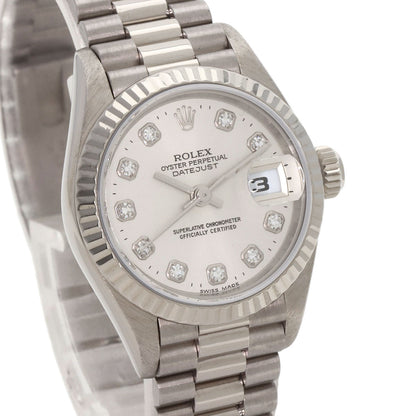 ROLEX DATEJUST 10P Diamond Watches 79179G K18 White Gold/K18 White Gold Ladies