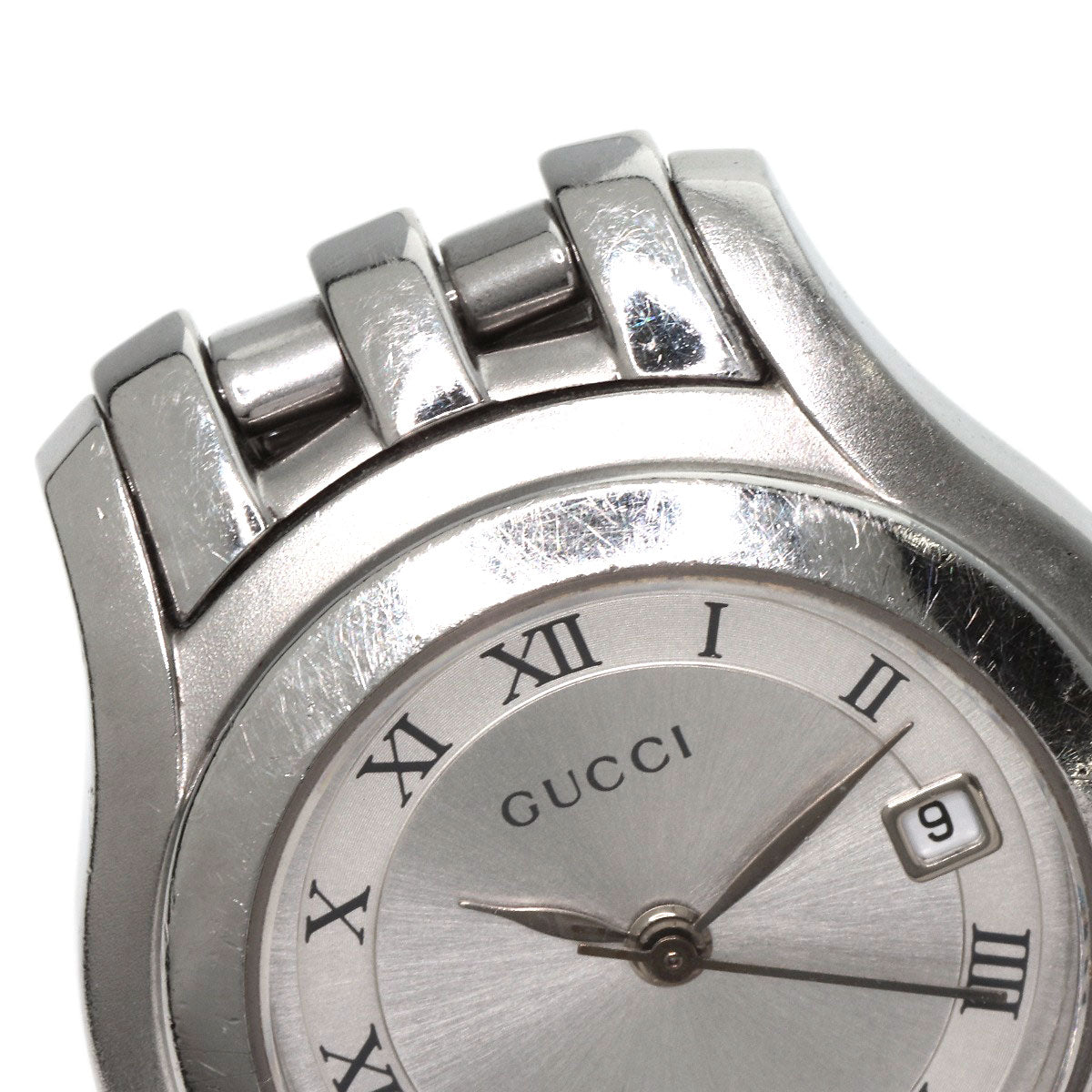GUCCI Round face Watches 5500L Stainless Steel/Stainless Steel Ladies