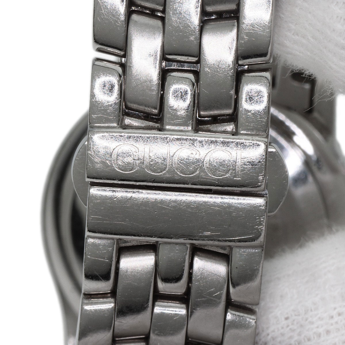 GUCCI Round face Watches 5500L Stainless Steel/Stainless Steel Ladies