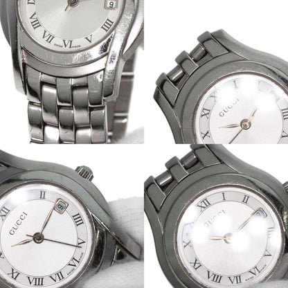 GUCCI Round face Watches 5500L Stainless Steel/Stainless Steel Ladies
