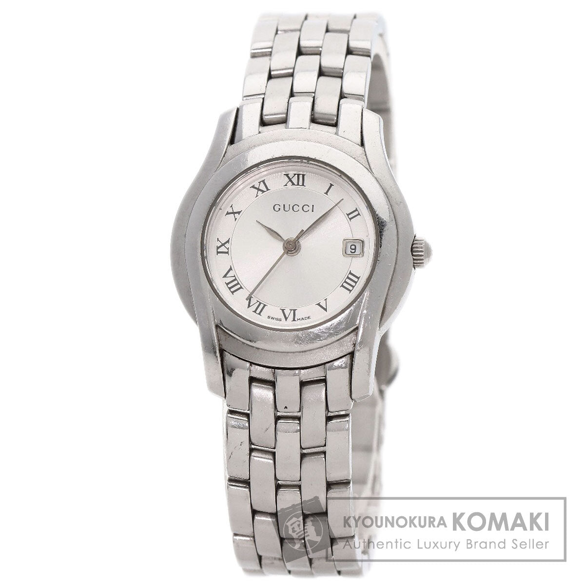GUCCI Round face Watches 5500L Stainless Steel/Stainless Steel Ladies