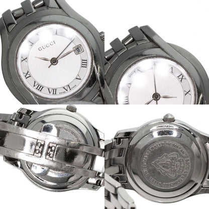 GUCCI Round face Watches 5500L Stainless Steel/Stainless Steel Ladies