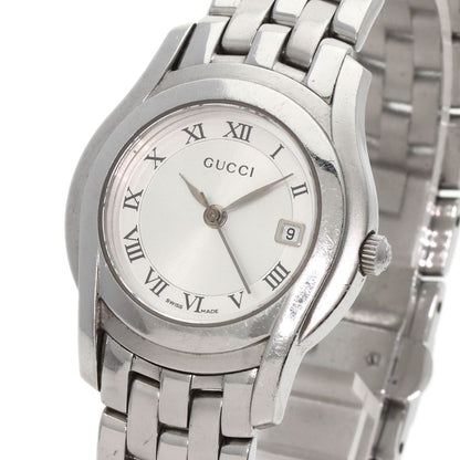GUCCI Round face Watches 5500L Stainless Steel/Stainless Steel Ladies