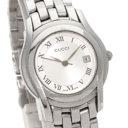 GUCCI Round face Watches 5500L Stainless Steel/Stainless Steel Ladies