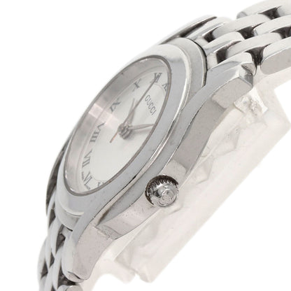 GUCCI Round face Watches 5500L Stainless Steel/Stainless Steel Ladies