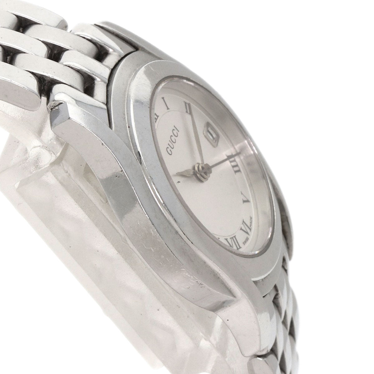 GUCCI Round face Watches 5500L Stainless Steel/Stainless Steel Ladies