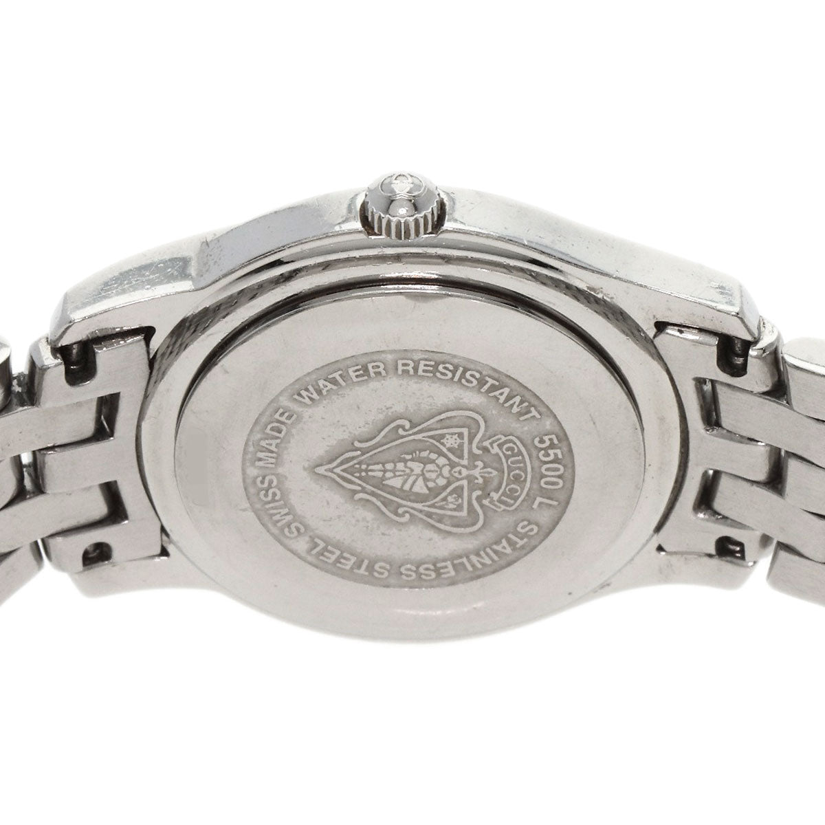 GUCCI Round face Watches 5500L Stainless Steel/Stainless Steel Ladies