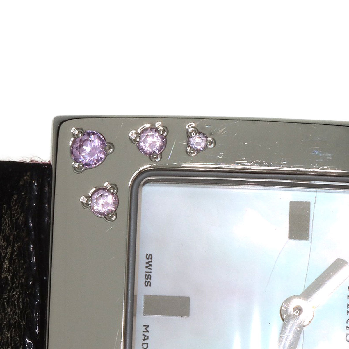 CHRISTIAN DIOR Malice Pink Sapphire Watches D78-1093 Stainless Steel/Enamel Ladies