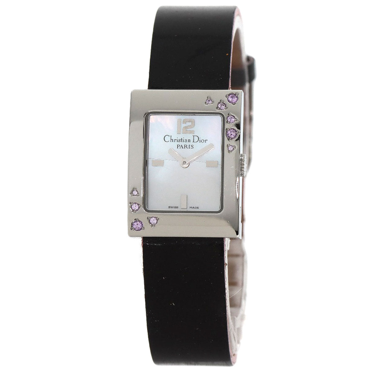 CHRISTIAN DIOR Malice Pink Sapphire Watches D78-1093 Stainless Steel/Enamel Ladies
