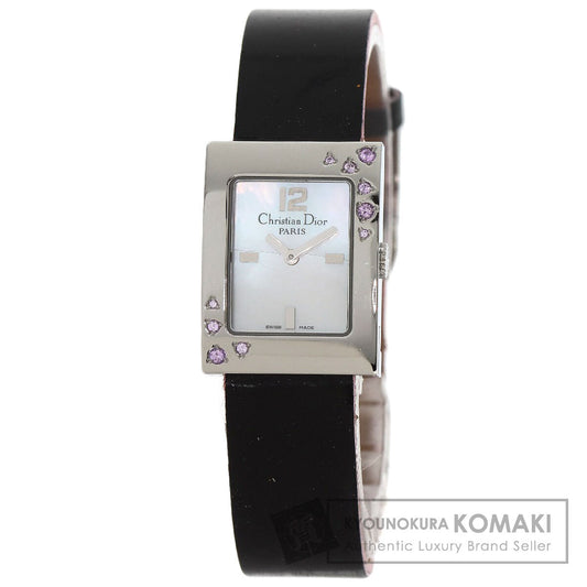 CHRISTIAN DIOR Malice Pink Sapphire Watches D78-1093 Stainless Steel/Enamel Ladies