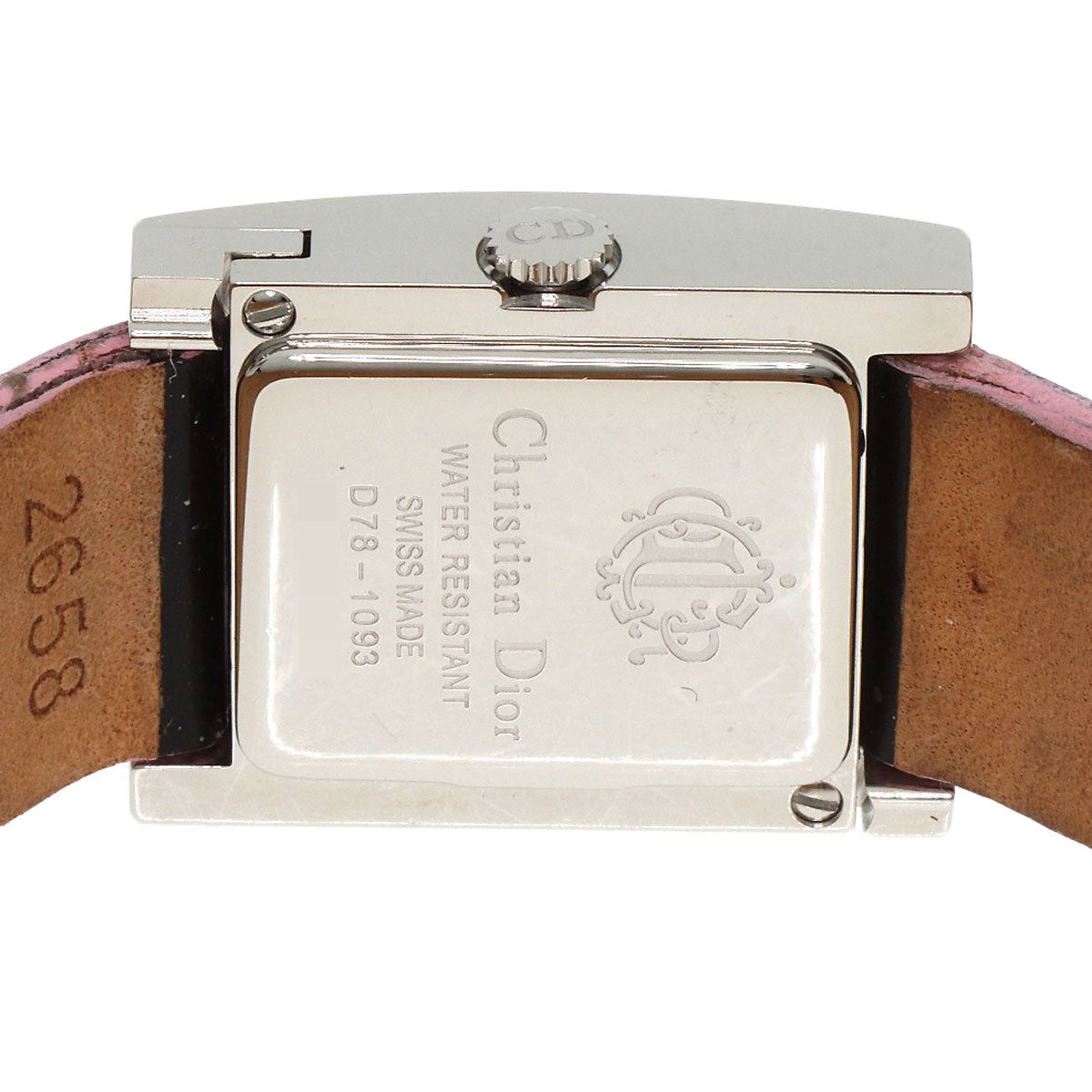 CHRISTIAN DIOR Malice Pink Sapphire Watches D78-1093 Stainless Steel/Enamel Ladies
