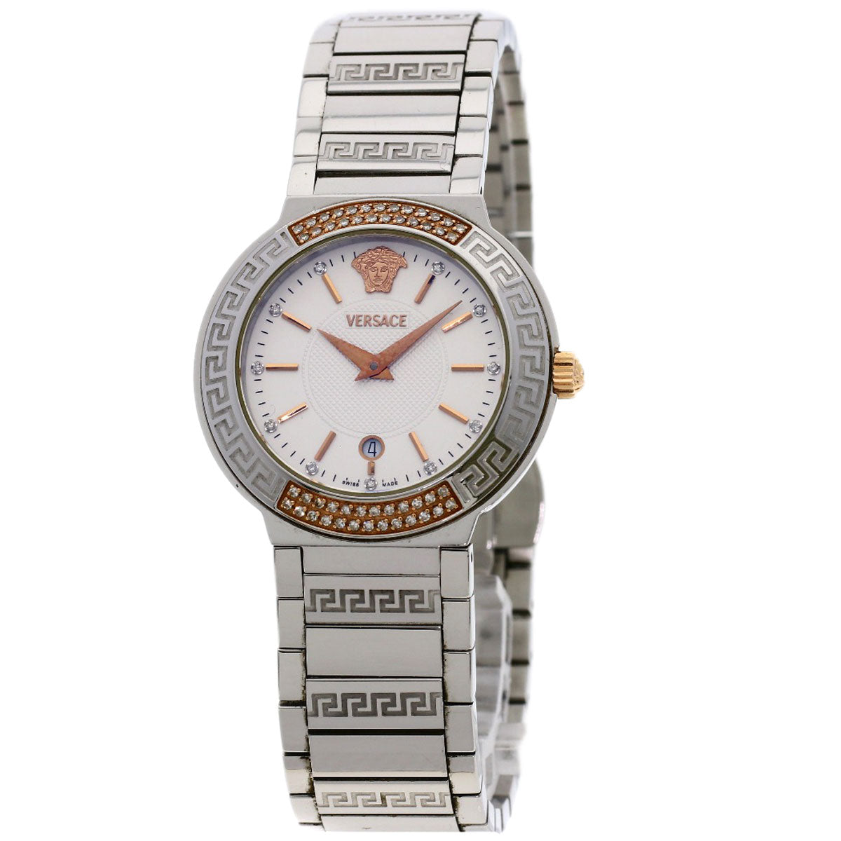 VERSACE Logo motif Watches ZSQ81 Stainless Steel/Stainless Steel Ladies