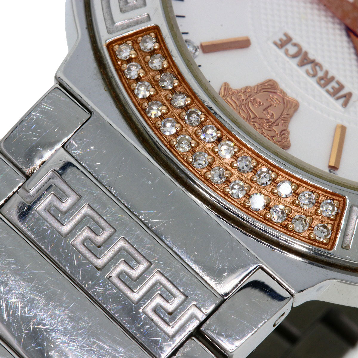 VERSACE Logo motif Watches ZSQ81 Stainless Steel/Stainless Steel Ladies