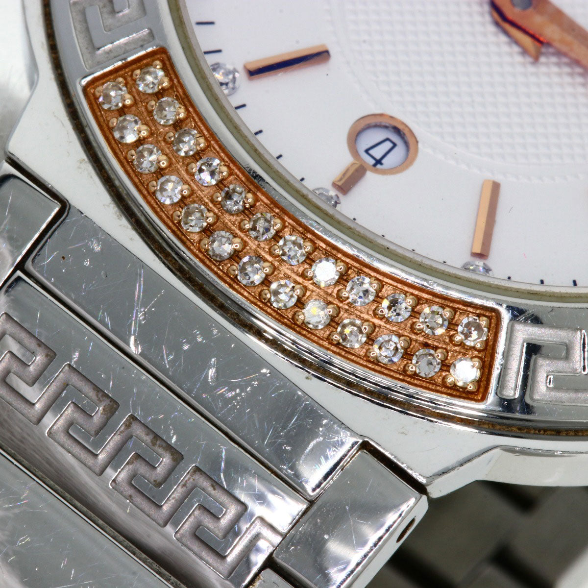 VERSACE Logo motif Watches ZSQ81 Stainless Steel/Stainless Steel Ladies
