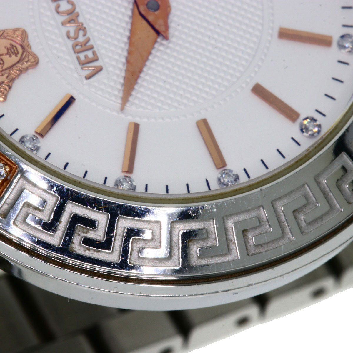 VERSACE Logo motif Watches ZSQ81 Stainless Steel/Stainless Steel Ladies